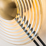 Бра с янтарным стеклянным диском и золотистыми акцентами Savio Glass Disc варинант исполнения - 6 | Loft Concept в Москве