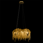 Люстра подвесная круглая с изогнутыми металлическими дугами и ниспадающими цепочками 65 см Atlantis Chain варинант исполнения - 3 | Loft Concept в Москве