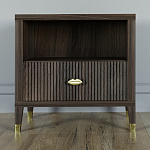 Прикроватная тумбочка с полкой Elsa Dreams Walnut  варинант исполнения - 5 | Loft Concept в Москве