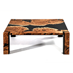 Кофейный Стол River in Autumn Elm Resin Coffee Table варинант исполнения - 1 | Loft Concept в Москве