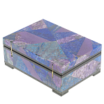 Шкатулка из натурального камня лазурит и чароит Stone Casket варинант исполнения - 4 | Loft Concept в Москве