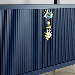 Стеллаж со стеклянными полками Elsa Dreams Blue варинант исполнения - 8 | Loft Concept в Москве