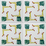 Плитка дизайнерская с рисунком Пина Колада варинант исполнения - 1 | Loft Concept в Москве