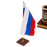 Настольный письменный набор с часами из природного камня обсидиана Royal Set варинант исполнения - 7 | Loft Concept в Москве