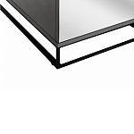 Двухдверный шкаф с зеркальными дверцами Strict Lines варинант исполнения - 4 | Loft Concept в Москве