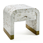 Тумбочка прикроватная Amo Bone Inlay Bedside Almond варинант исполнения - 4 | Loft Concept в Москве