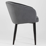 Мягкое кресло на металлических ножках Shaggy Dark Grey варинант исполнения - 2 | Loft Concept в Москве