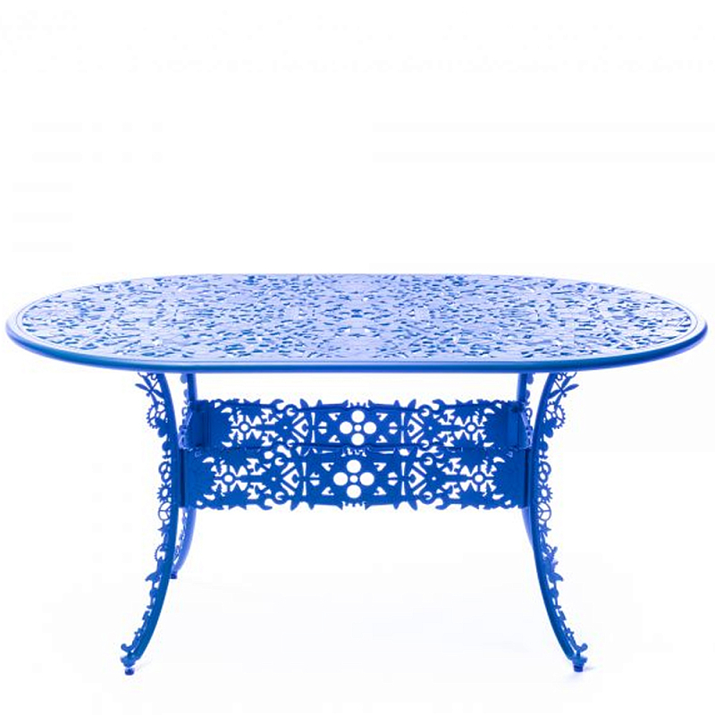   Industry Collection ALUMINIUM OVAL TABLE  SKY BLUE    | Loft Concept 