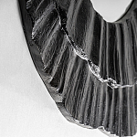 Зеркало в фактурной черной раме в современном стиле Black Maelstrom варинант исполнения - 2 | Loft Concept в Москве