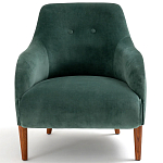 Кресло велюровое темно-зеленого цвета Diaspro Green Armchair варинант исполнения - 2 | Loft Concept в Москве