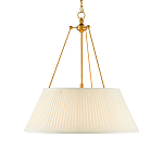 Подвесной светильник светодиодный с фактурным тканевым конусообразным абажуром White Fabric Lampshade варинант исполнения - 1 | Loft Concept в Москве