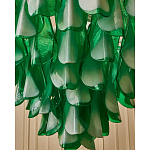 Люстра из стеклянных зеленых лепестков Petalled Illuminator варинант исполнения - 6 | Loft Concept в Москве