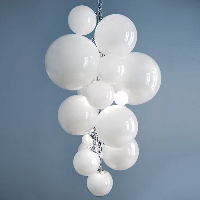 Люстра Grape Balls Белое стекло Белый Люстра Grape Balls Белое стекло Белый в Москве | Loft Concept