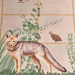 Обои ручная роспись Trellised Menagerie Standard colourway on scenic paper варинант исполнения - 2 | Loft Concept в Москве