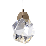 Подвесной светильник с хрустальным плафоном Esme Crystal Gold Hanging lamp варинант исполнения - 1 | Loft Concept в Москве
