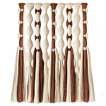 Дизайнерский Декор на стену с кисточками из хлопковых нитей wall panel Thread brushes варинант исполнения - 4 | Loft Concept в Москве