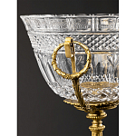 Чаша из рельефного стекла прозрачного цвета на бронзовой подставке Eden Garden варинант исполнения - 5 | Loft Concept в Москве