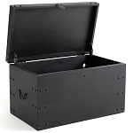 Деревянный сундук из массива манго Mango Chest Black варинант исполнения - 2 | Loft Concept в Москве