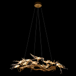 Люстра подвесная с прозрачными стеклянными птичками на ветвях Диаметр 100 см Serip Voa варинант исполнения - 3 | Loft Concept в Москве