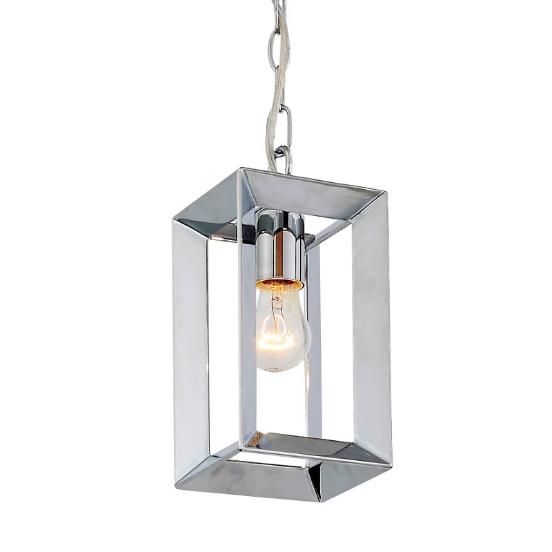   Rectangle Chrome Pendant Lamp 1    | Loft Concept 