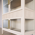 Витрина Primo со стеклянными фасадами и 2 ящиками Светлый дуб варинант исполнения - 5 | Loft Concept в Москве