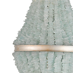 Люстра с каскадом из стеклянных декоративных элементов Shining Sea Glass варинант исполнения - 1 | Loft Concept в Москве