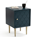 Тумба с одной дверцей Scale Ornament Blue Nightstand варинант исполнения - 1 | Loft Concept в Москве