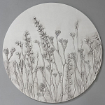 Панно Серые цветы варинант исполнения - 1 | Loft Concept в Москве