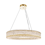 Люстра подвесная круглая из прозрачного хрусталя с золотым корпусом Selfsufficient варинант исполнения - 6 | Loft Concept в Москве