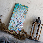 Постер на холсте в стиле шинуазри с изображением сада Chinoiserie Imperial Garden Peacocks on a Tree варинант исполнения - 2 | Loft Concept в Москве