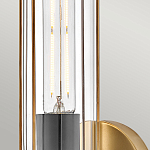 Бра для ванных комнат с прозрачным цилиндрическим плафоном на круглом основании Hinkley варинант исполнения - 4 | Loft Concept в Москве