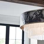 Люстра круглая с подвесками из текстурированного стекла молочного цвета Hinkley варинант исполнения - 7 | Loft Concept в Москве