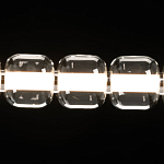 Люстра линейная с 6-ю прозрачными стеклянными плафонами округлой формы HANDLE GRAPE варинант исполнения - 5 | Loft Concept в Москве