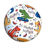 Пуф детский круглый с принтом Dinosaurs CHILDHOOD варинант исполнения - 3 | Loft Concept в Москве