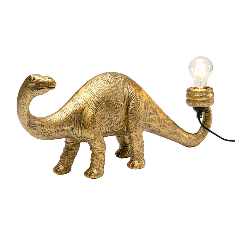 Настольная лампа для детской Золотой Динозавр  Золотой в Москве | Loft Concept 