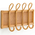 Настенная вешалка из ротанга Wila Wall Hanger M варинант исполнения - 1 | Loft Concept в Москве