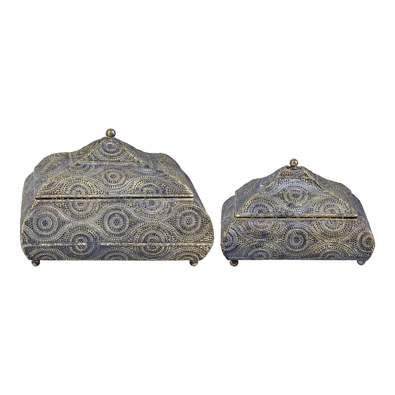 Набор из двух шкатулок с эффектом патинирования Austronesian Caskets  в Москве | Loft Concept 