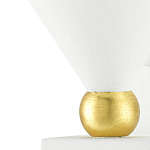 Бра с бело-золотыми плафоном в форме конуса Light Source варинант исполнения - 1 | Loft Concept в Москве