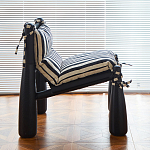 Кресло черно-белое со съемными подушками Celebrity варинант исполнения - 6 | Loft Concept в Москве