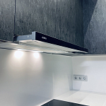 Угловой кухонный гарнитур Жемчужный белый Серый Clarke Kitchen Set White Grey варинант исполнения - 3 | Loft Concept в Москве