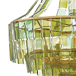 Люстра круглая каскадная Explosion of Green Shades зеленое стекло варинант исполнения - 1 | Loft Concept в Москве