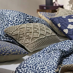 Постельное белье темно-синего цвета с рисунком Blossom Essence Sophie варинант исполнения - 6 | Loft Concept в Москве