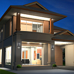 Настенный фонарь уличный прямоугольный черного цвета со стеклом с пузырьками Eurofase варинант исполнения - 6 | Loft Concept в Москве