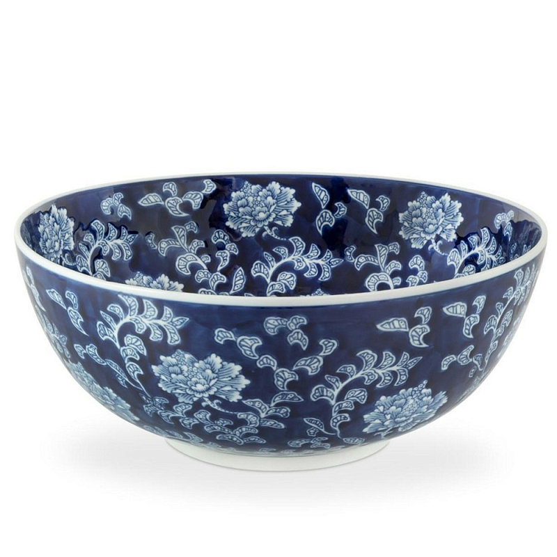 Салатник Bowl Chinoiserie Белый Синий в Москве | Loft Concept 