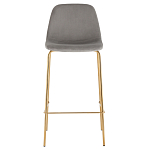 Барный стул на золотистых ножках VENDRAMIN Grey варинант исполнения - 2 | Loft Concept в Москве