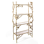 Стеллаж металлический с птичками Primavera варинант исполнения - 2 | Loft Concept в Москве