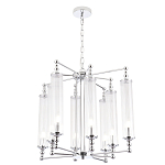 Люстра с 8-ю прозрачными цилиндрическими плафонами Jeanette варинант исполнения - 5 | Loft Concept в Москве
