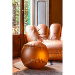 Дизайнерское кожаное кресло в форме руки Poltronova Joe Gold  Armchair варинант исполнения - 5 | Loft Concept в Москве