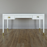 Письменный стол Elsa Dreams White Шпон дерево с двумя ящиками варинант исполнения - 1 | Loft Concept в Москве