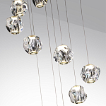 Люстра каскадня с 12-ю прозрачными шарообразными плафонами Bubbles Bocci варинант исполнения - 6 | Loft Concept в Москве